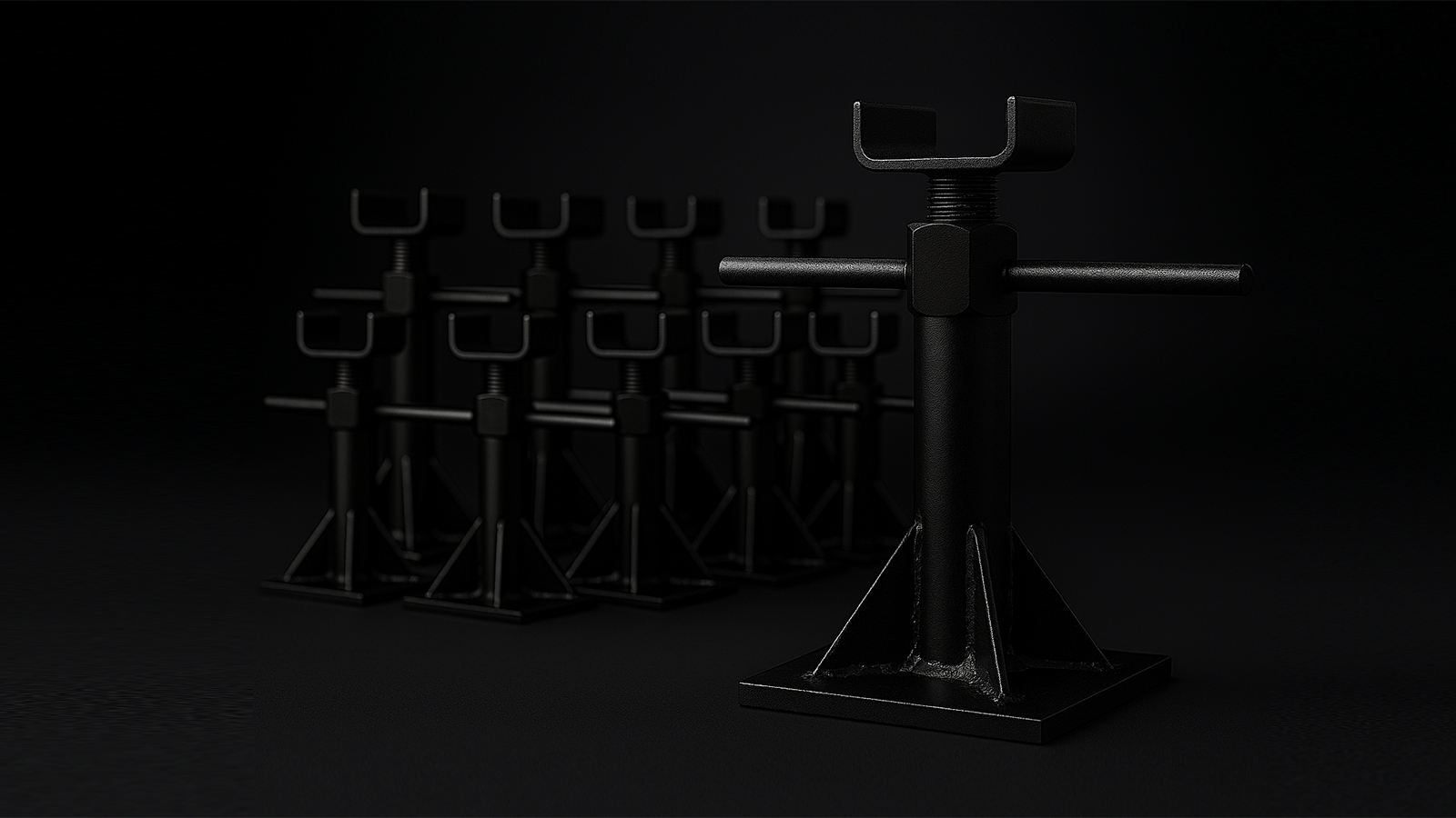 Regulowane podstawy pod domki – zdjęcie poglądowe